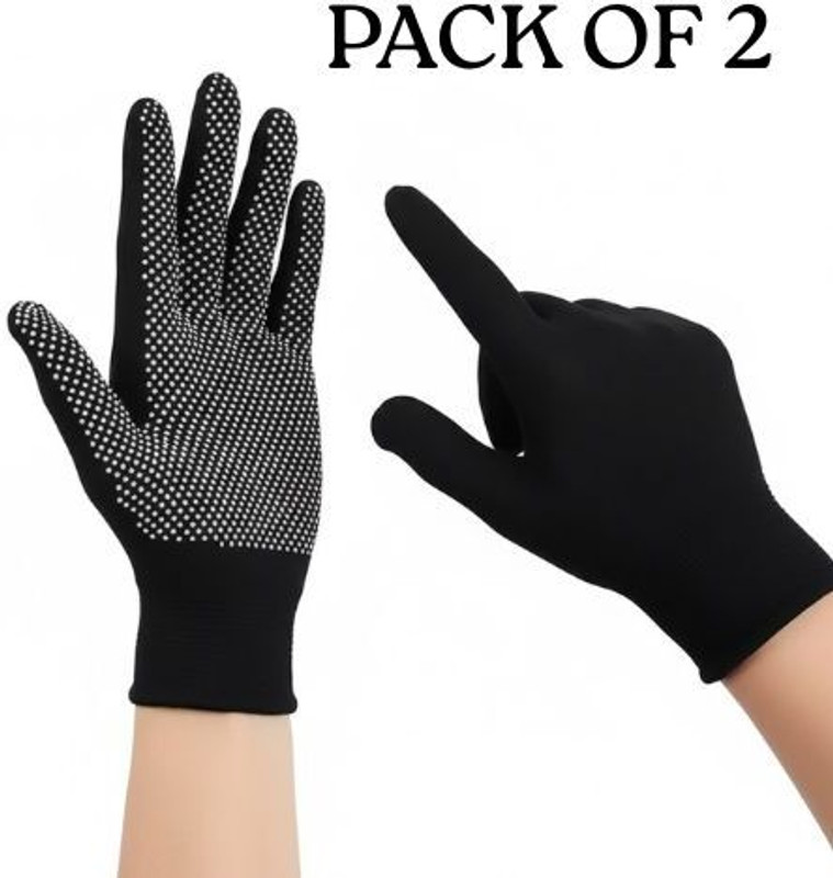 NSP GripMaster Pro Cricket Gloves Batting Gloves(Black)