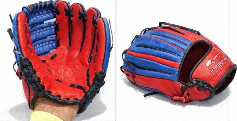 Emmanuel PONI Baseball Gloves Baseball Gloves(Blue & Red)