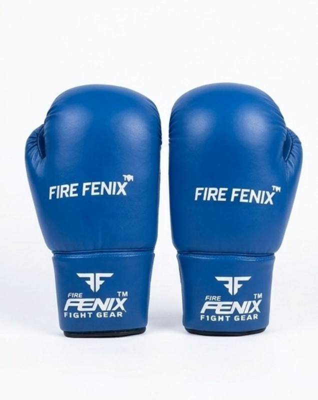 fire fenix Premium Quality Boxing Gloves(Blue, White)