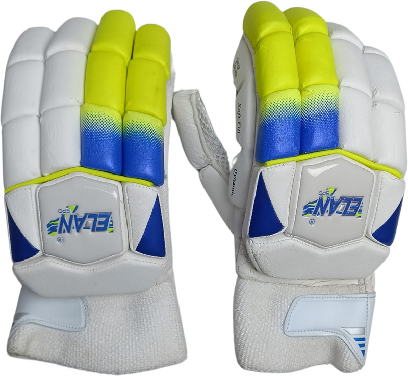 Elan MS-DYNAMIC-BATTING-GLOVES-LEATHER-ADULTS Batting Gloves(Multicolor)