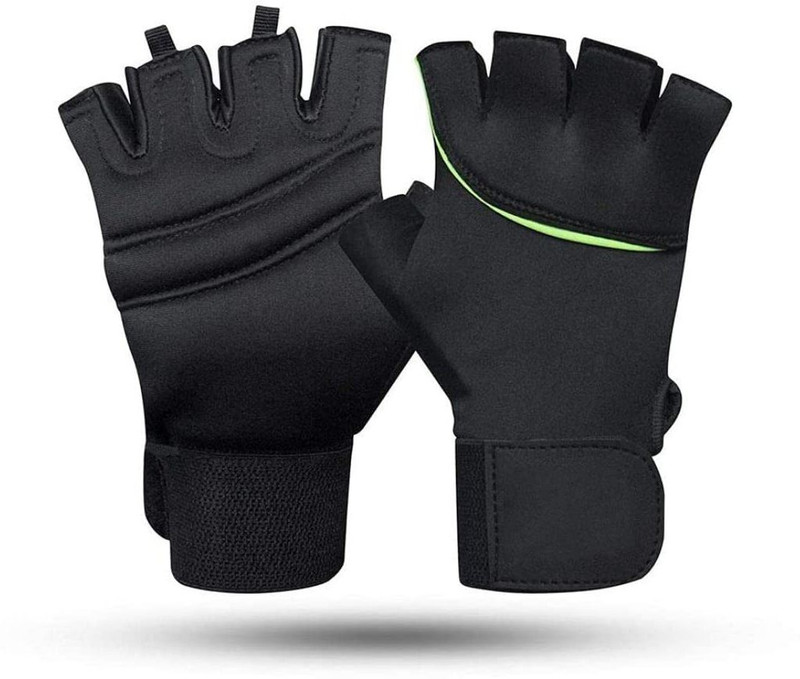 Liffo Gym Gloves for Men Women with Wrist Support Band for Weight Lifting Workout Gym & Fitness Gloves(Multicolor)
