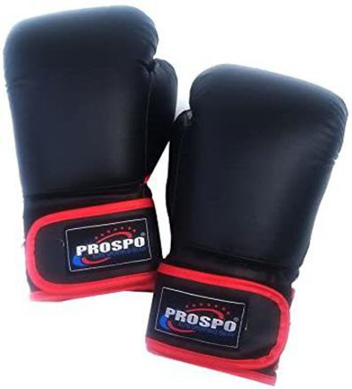PROSPO Boxing Gloves, Kickboxing Bag Work, Training Gloves (Unisex) (8oz, Black) Boxing Gloves(Black)