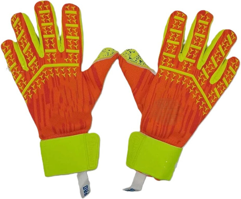 FUTABA Latex Soccer Goalkeeper Goalie Gloves - Pink and Black - Size 8 Goalkeeping Gloves(Pink, Black)