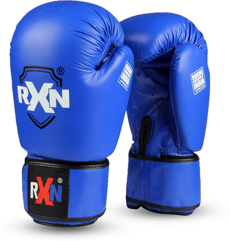 RXN Competition Boxing Gloves All Leather Red 16 oz Boxing Gloves(Red)