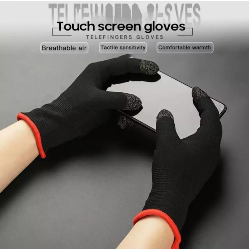 greyfab Full Hand Glove Anti-Sweat Sleeve Touchscreen Gloves for All Mobile Gaming Gym & Fitness Gloves(Black)