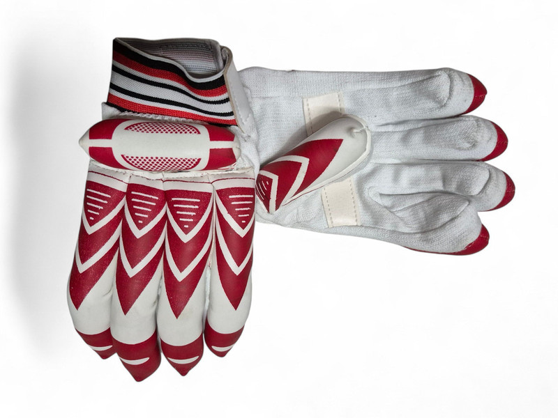 I K SPORT ACADEMY BATTING GLOVES FOR YOUTH CRICKETERS Batting Gloves(RED AND WHITE)