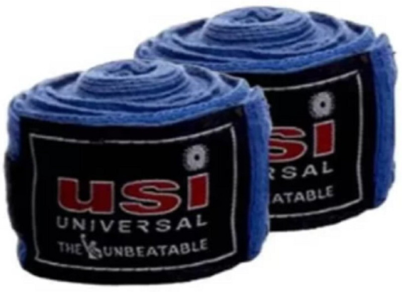 usi Blue Cotton Hand Wrap 628A (4.55 mtrs) Blue Boxing Hand Wrap Gym & Fitness Gloves(Blue)
