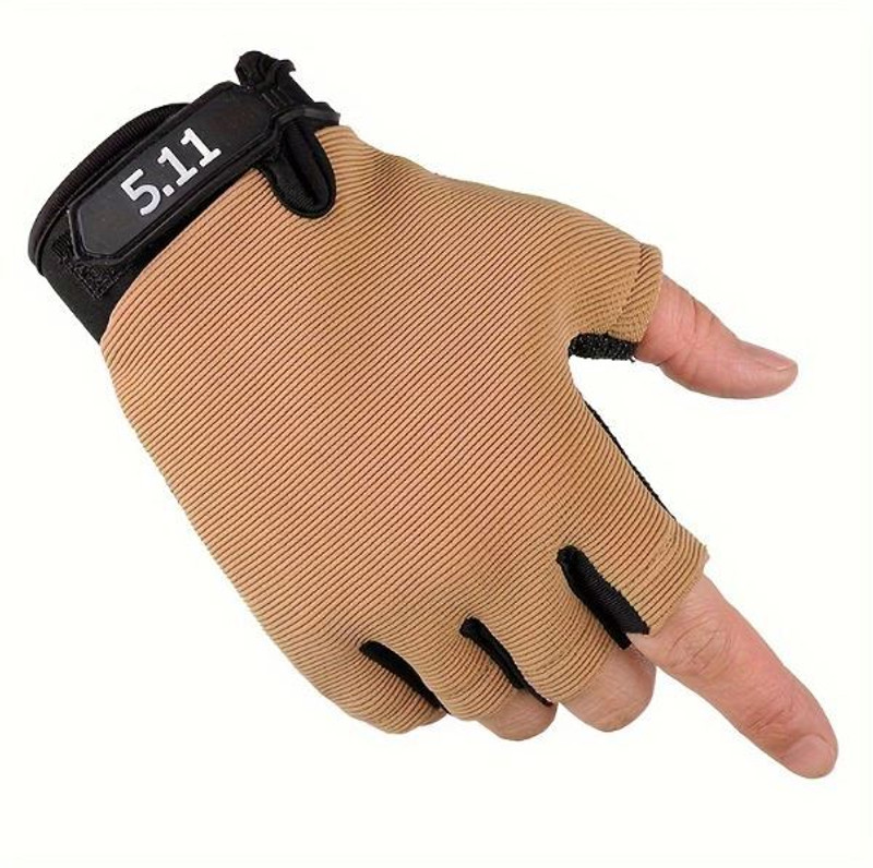 DreamPalace India Riding Gloves for Bike Motorcycle with Half Finger Bike Glove Riding Gloves(Brown)