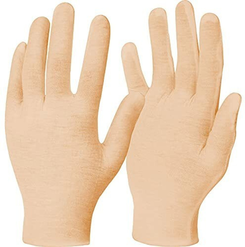 HOSVIN Women's/Men's Cotton Sun burn Protection Double Layered Gloves Riding Gloves(Beige)