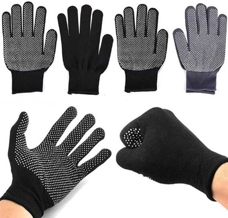 Antelope BATIING DOTTED Cotton Gloves for Tennis Cricket Batting, Pack of 2 Inner Gloves(Black)