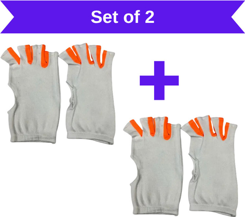 SVS Cut Finger (Pack of 2) Club Batting Gloves(White)