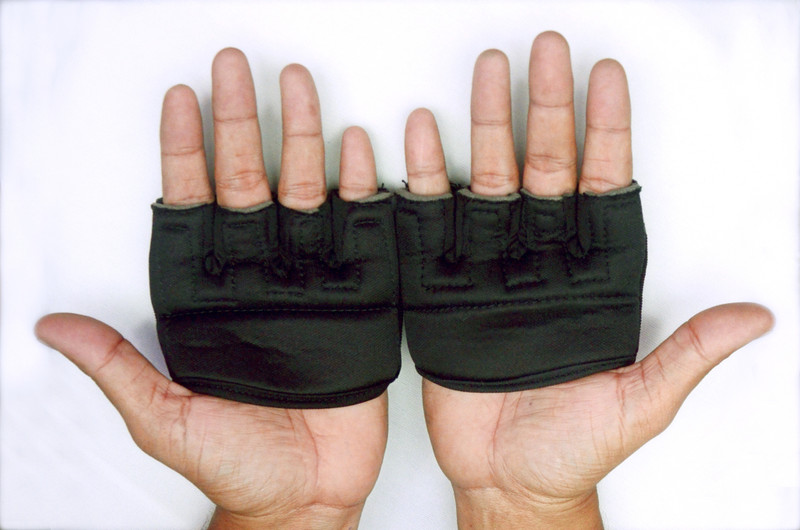 Glitter Cricket Fielding padded gloves Boxing Gloves(Black)