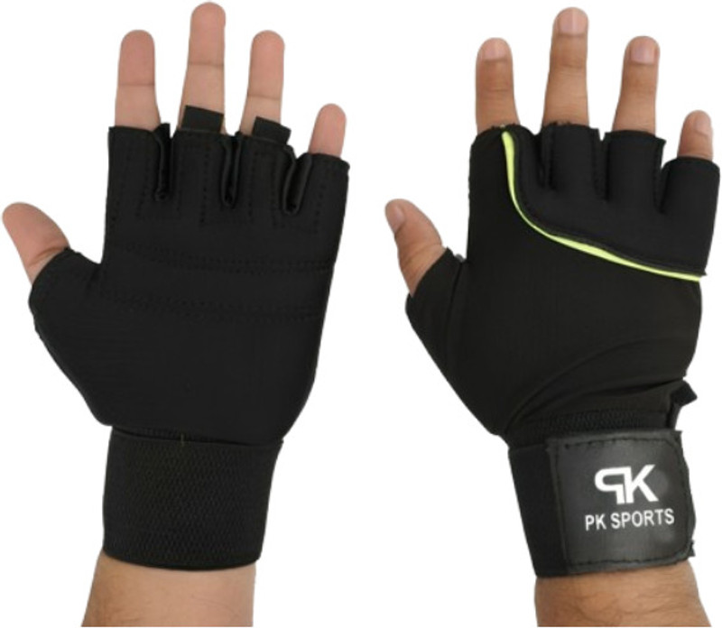 BOLDFIT Gym Gloves for Men Gym Gloves with Wrist Support Hand Glove Gym Gloves for Women Gym & Fitness Gloves(Black)