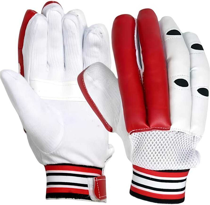 SRD RED CRICKET BATTING GLOVES FOR BOYS (8-12)| LIGHTWEIGHT | STRONG GRIP | Batting Gloves(Red)