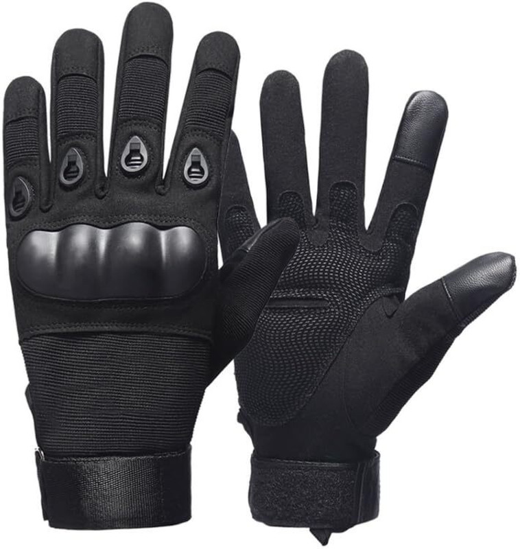 RXP Riding Gloves Full Finger Winter and Summer for Men Army Riding Gloves(Black)