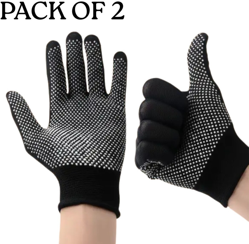 NSP UltraGrip Pro Batting Gloves Batting Gloves(Black)