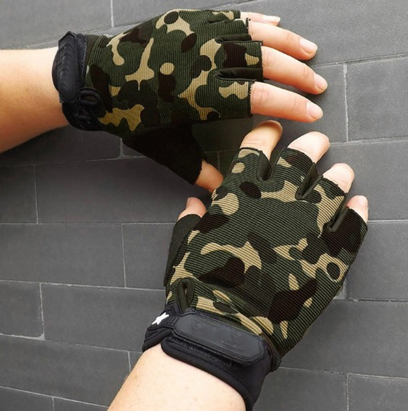 GymWar Gym Gloves for Weightlifting, Powerlifting, Gym & Fitness Gloves Gym & Fitness Gloves(Camouflage)