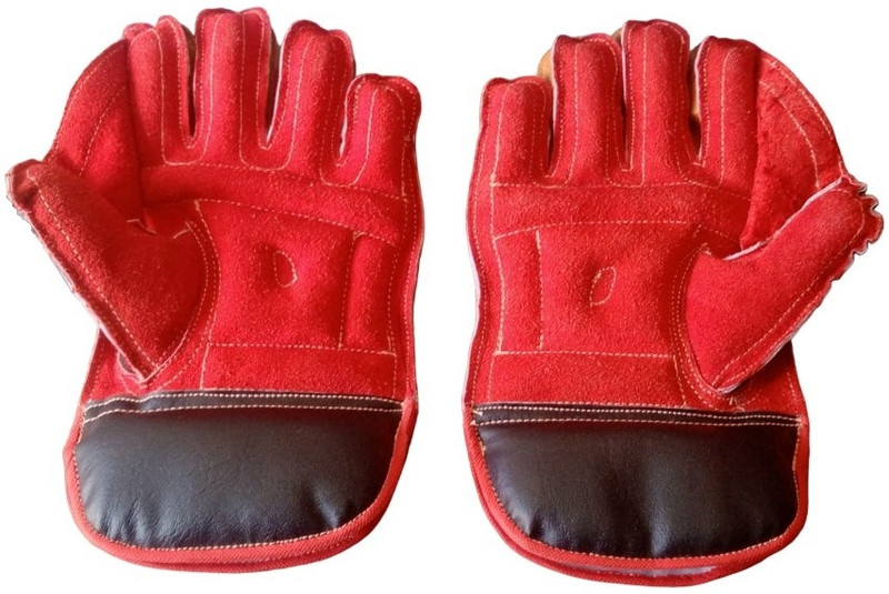 Etahmart Cricket Wicket Keeping Gloves, Leather Palm for Smooth Feel,_ Wicket Keeping Gloves(Multicolor)