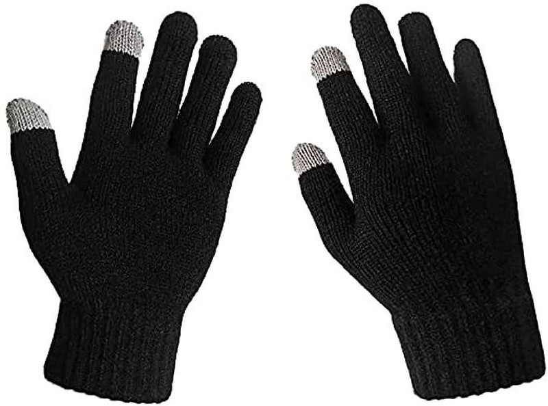 trakoz MOBILE TOUCH SCREEN GLOVES Driving Gloves(Black)