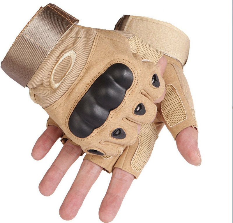 SwiftFist Half Finger Hard Knuckle Breathable Gloves For Motorcycle Army Shooting Outdoor Gym & Fitness Gloves(Green)