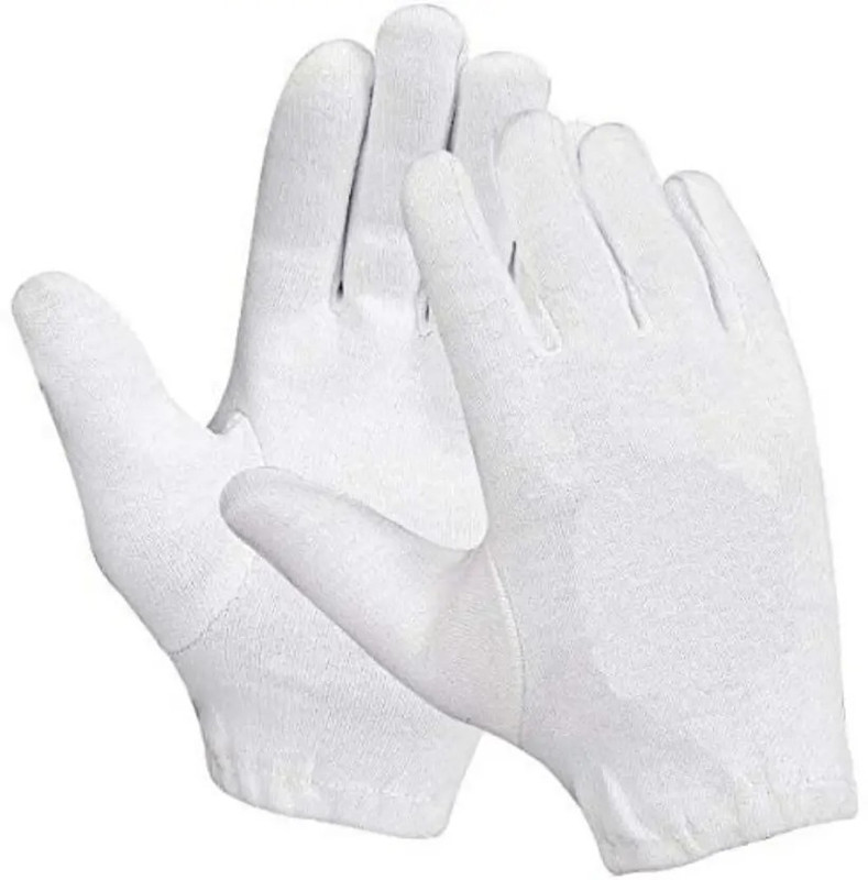 YMD Cotton Cricket Inner Gloves for youth Wicket Keeping Gloves(White)