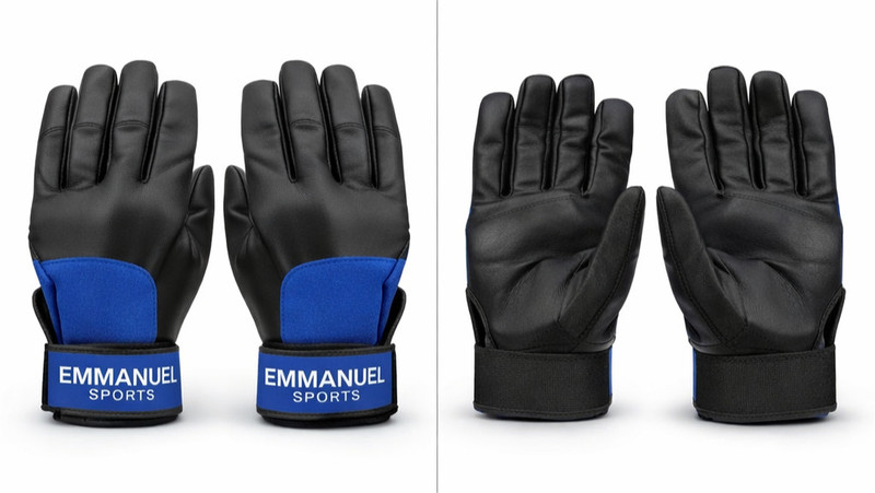 Emmanuel Batting Gloves Pro Grip Batting Gloves(Black, Blue, White, Red)