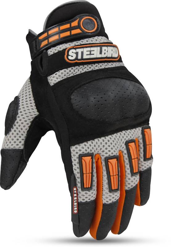 Steelbird Adventure A-1 Full Finger Bike Riding Gloves with Touch Screen Sensitivity...