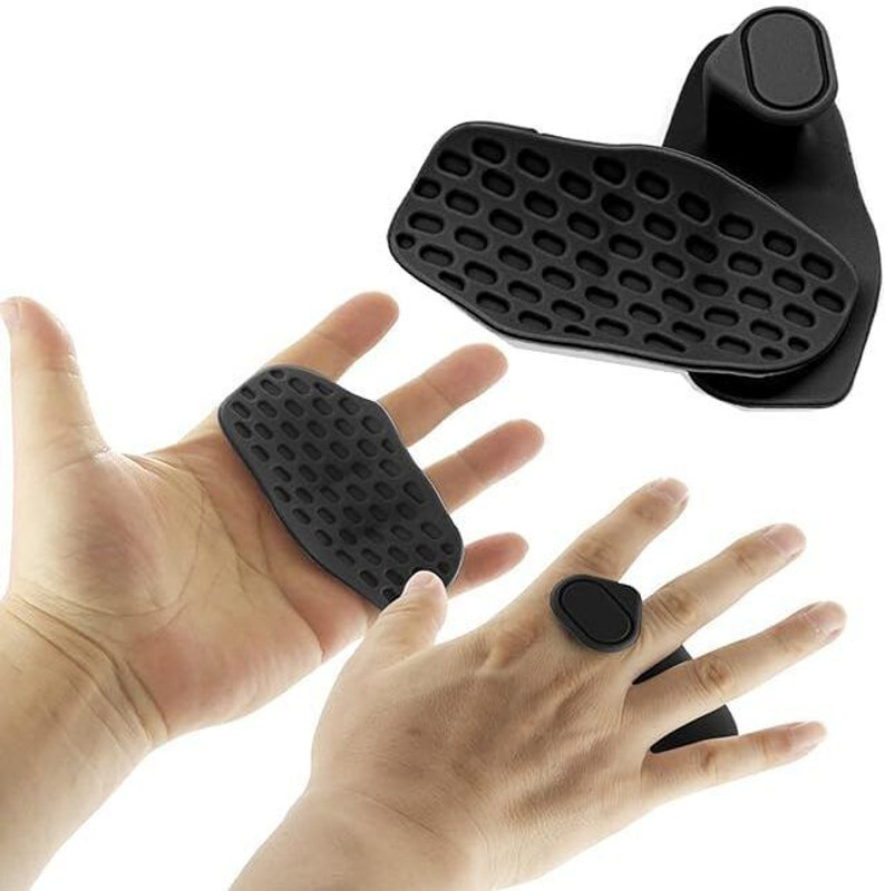 SUVIKSHA Anti-Slip Workout Grips Weight Lifting Grips for Men and Women Gym & Fitness Gloves(Black)