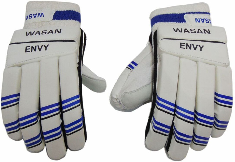 Wasan Envy Cricket Left Hand (8 -12 Years) Batting Gloves(White)