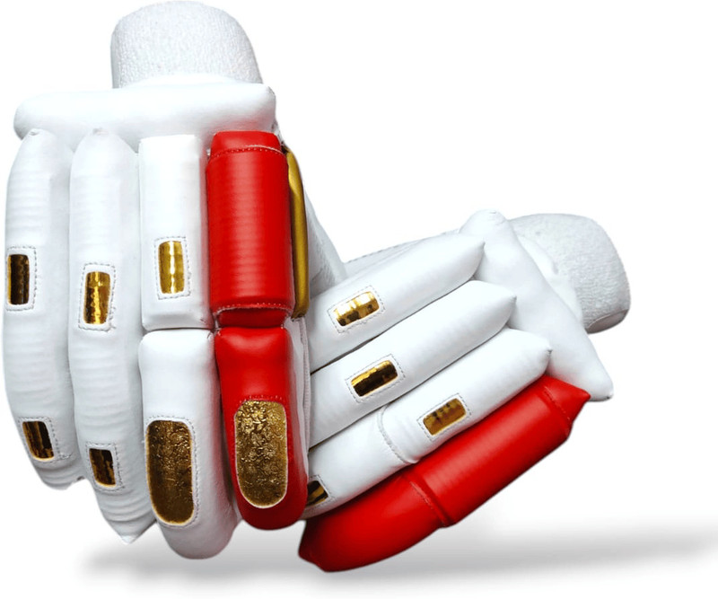 Rovers Pro Series 2.0 Right Hand Cricket Batting Gloves for Men | High-Performance Batting Gloves(White, Red)