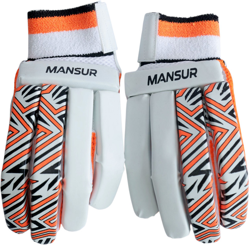 MANSUR RISE RUN RULE CLUB BATTING GLOVES Inner Gloves(ORANGE $ BLACK)