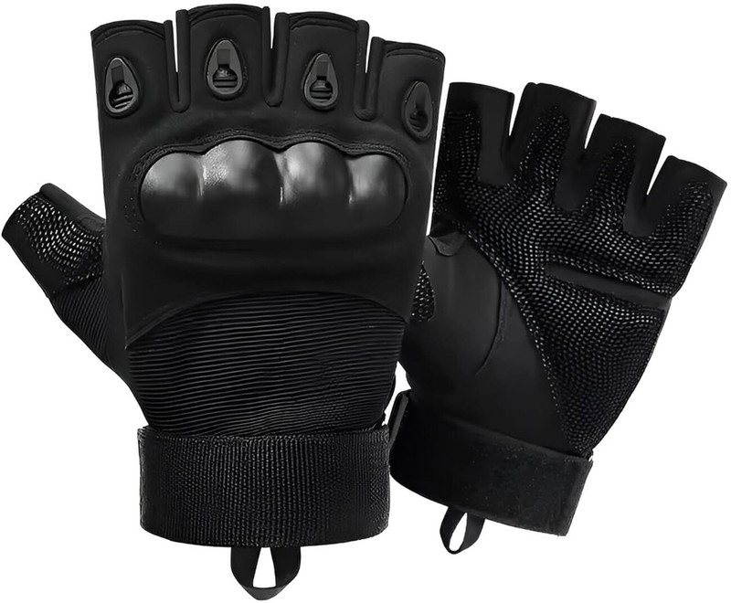 GymWar Gloves for Gym Gym & Fitness Gloves(Black)