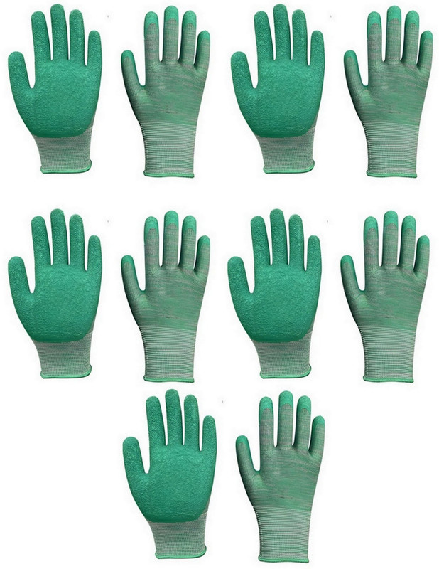 RBGIIT Safety Gloves for Men Industrial, Heat Resistant Sports Gloves Cut Resistant Climbing Gloves(Green, Black)