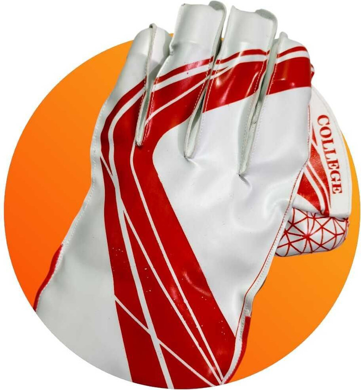 AZAD SPORTS GALLERY WEEKET-KEEPING GLOVES WITH INNER GLOVES, CATCH WITH POTECTION Wicket Keeping Gloves(White, Blue)