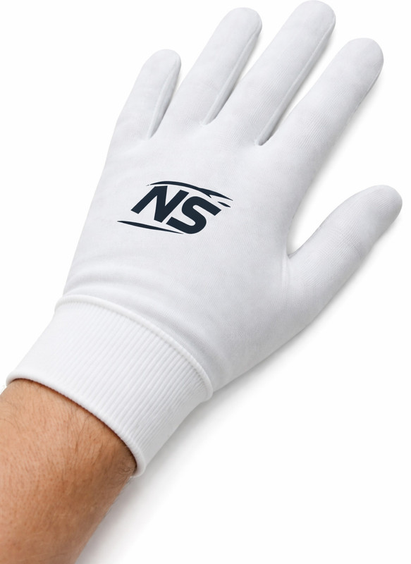 NativSport NS Full Finger Sports Gloves Breathable Stretch Fit for Training Use Wicket Keeping Gloves(White)