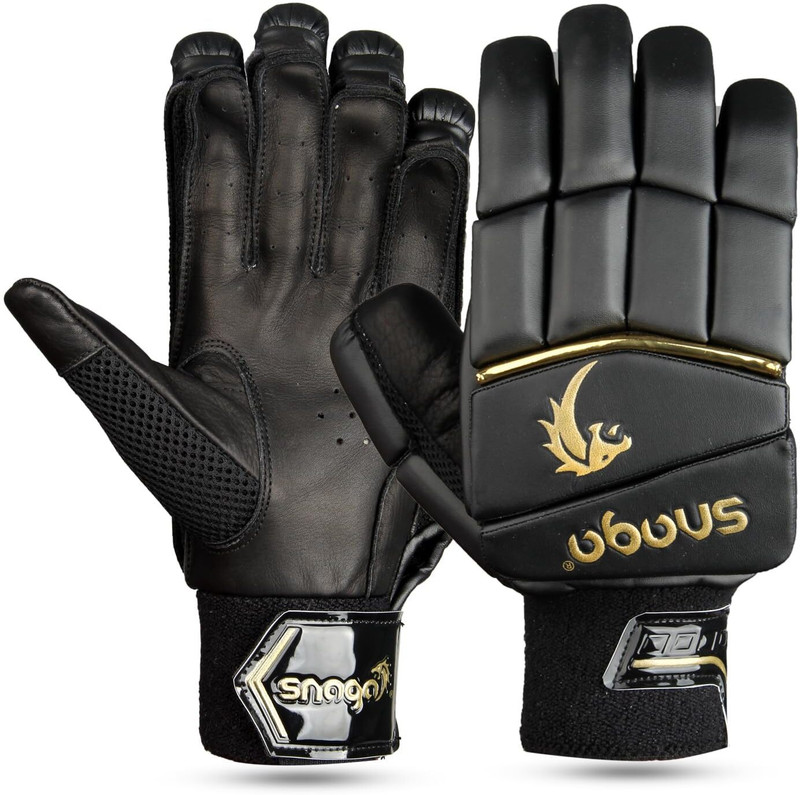 Snaga Players Cricket Batting Gloves for Left Hand Players Batting Gloves(Black)