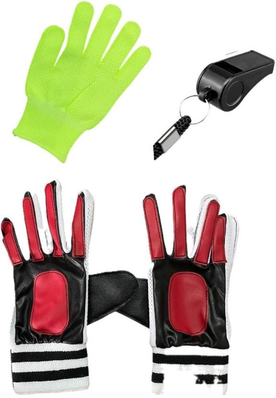 BBK PowerGrip Goalkeeper Gloves Set with Inner Gloves & Training Whistle Goalkeeping Gloves(Multicolor)