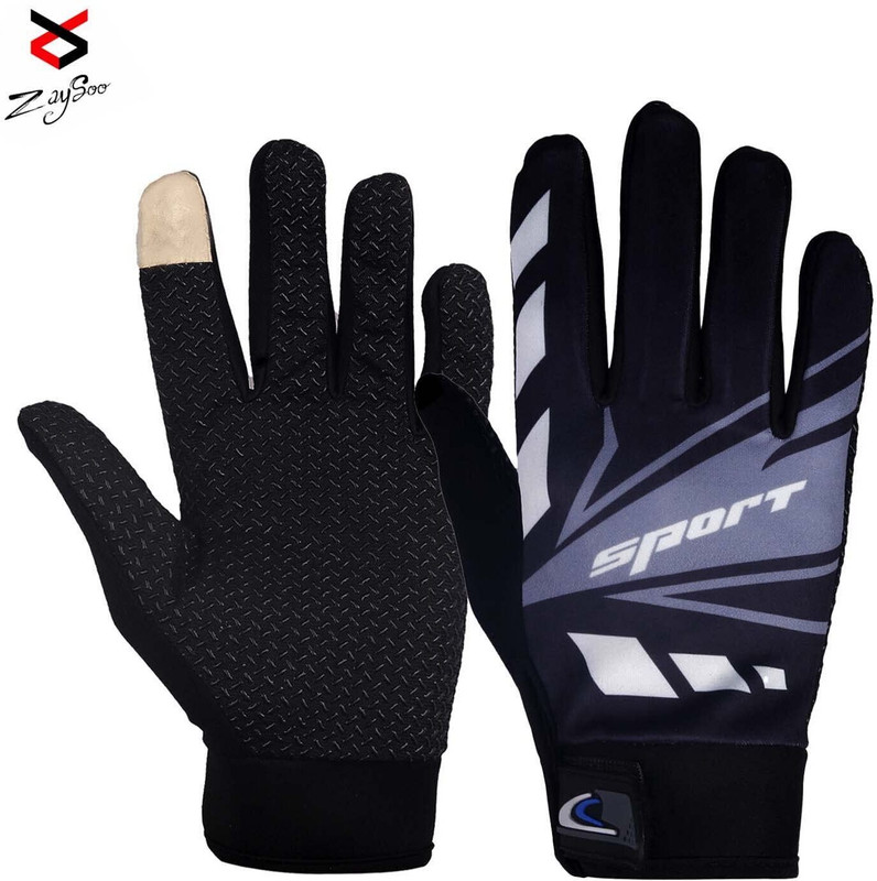 zaysoo Polyester Biker Hand Gloves For Riding Bikes/Motorcycles/Cycles/Sports Gloves Riding Gloves(Grey)
