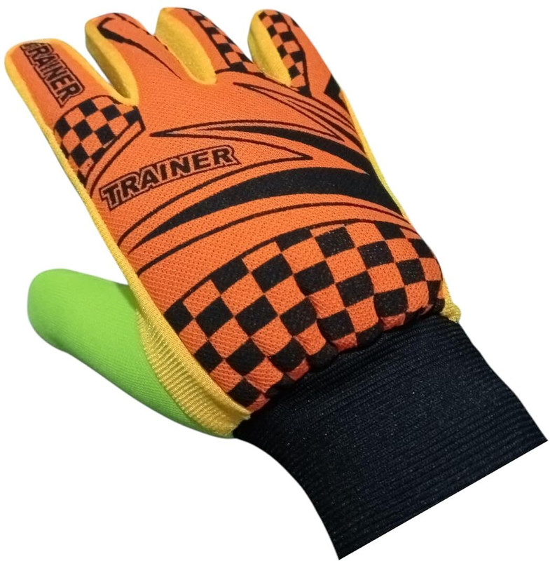 RELIBBA Practice Soccer Gloves for Kids Boys Football Gloves ( R-502) Goalkeeping Gloves(Green)