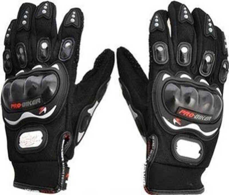 QWICK CLICK Lone Rider Pro Biker Riding Gloves Riding Gloves(Black)