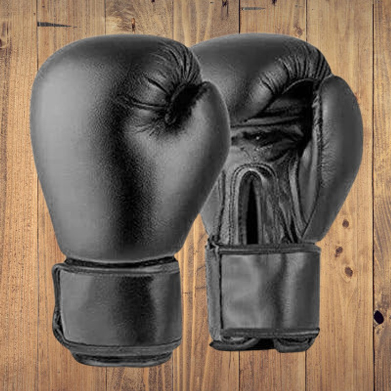 D FIT Boxing Gloves for Men & Women with Moulded Foam Padding Gloves for Boxing Boxing Gloves(Black)
