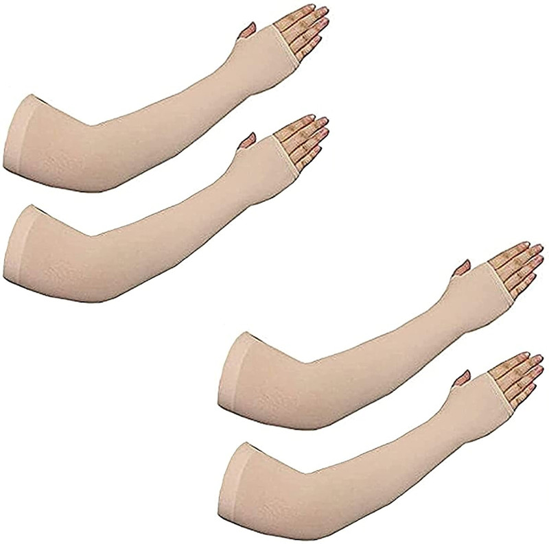 NJ FITTO lets slim sports arm cool sleeve for men and women Cycling Gloves(SKIN-2)