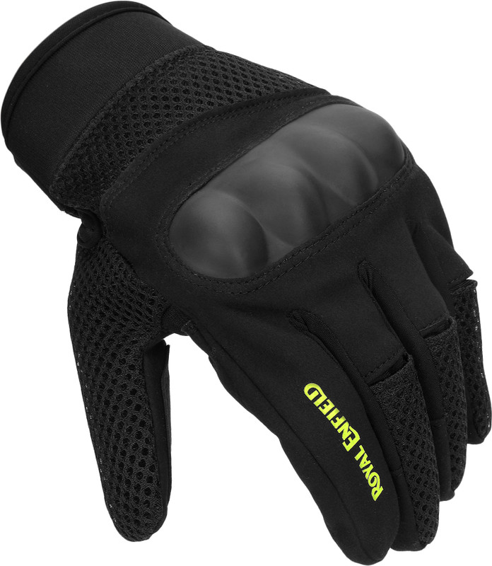ROYAL ENFIELD Aeroflex Bike Riding Gloves | Knuckle Protection & Abrasion Resistance Riding Gloves(Green)