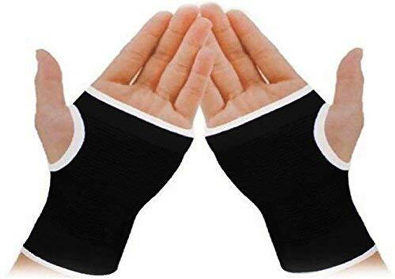 Leosportz Wrist, Hand and Palm Support Gym & Fitness Gloves(Black)