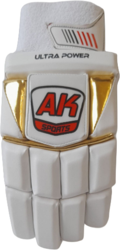 Aksports AK Batting Gloves ULTRA POWER Gold/Red Men's (RIGHT HAND BASTMAN) Batting Gloves(Blue, Gold)