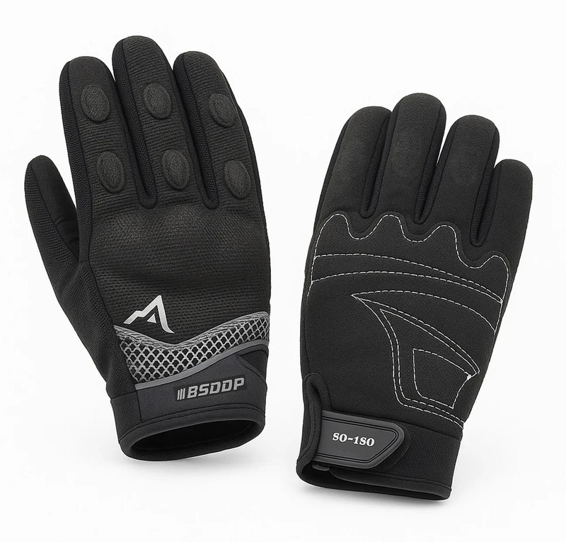 bsddp RIDING BLACK TOUCH SCREEN Riding Gloves(Black)