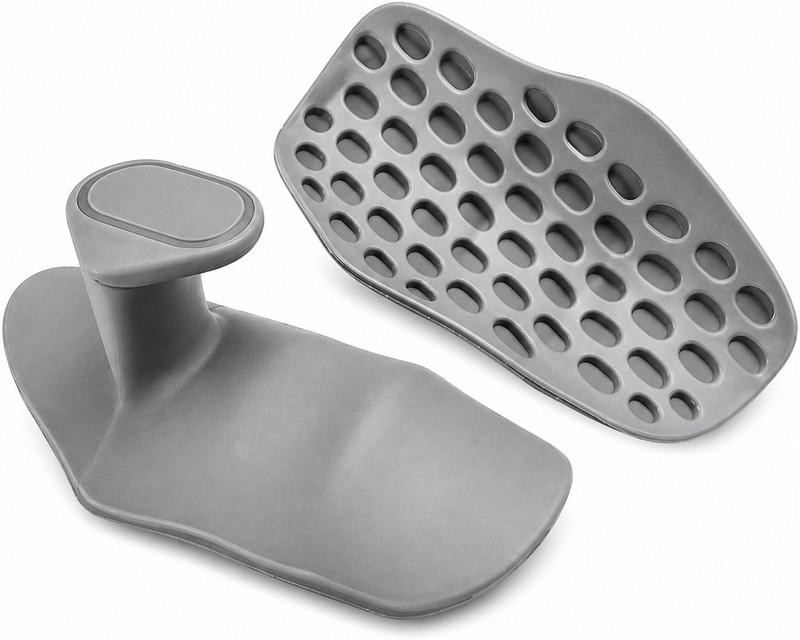 Eagle Mark Weight Lifting Grip Pads for Gym Anti-Slip Hand Grips for Barbell & Dumbbell Gym & Fitness Gloves(Light Grey)