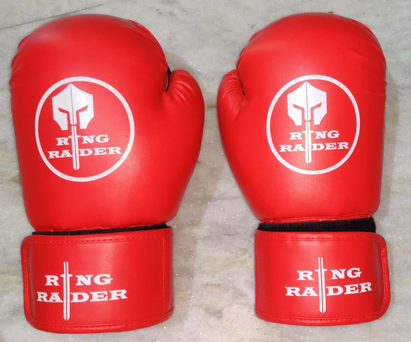 ring raider Red boxing gloves Boxing Gloves(Red)