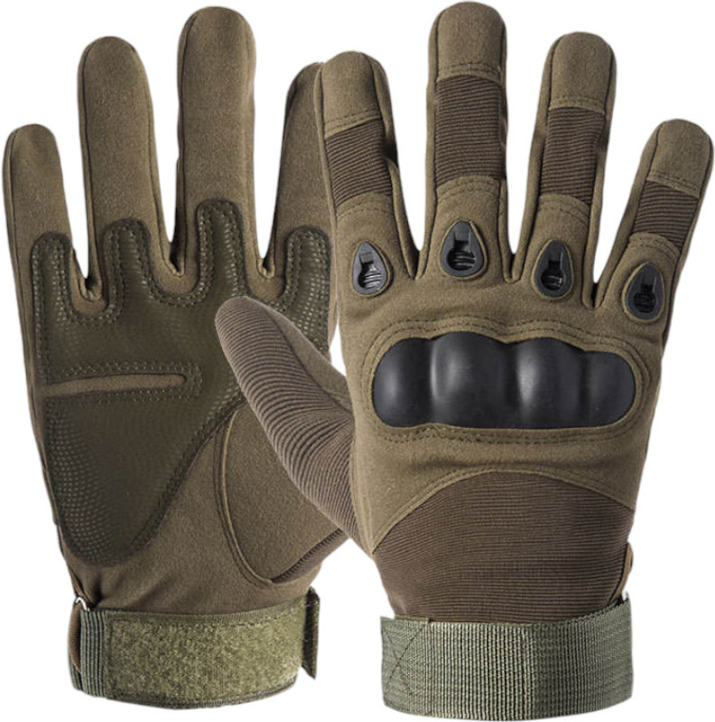VEETASA Full Finger Tactical Gloves Bike Riding, Outdoor Sports & Motorbike Riding Gloves(Armygreen)