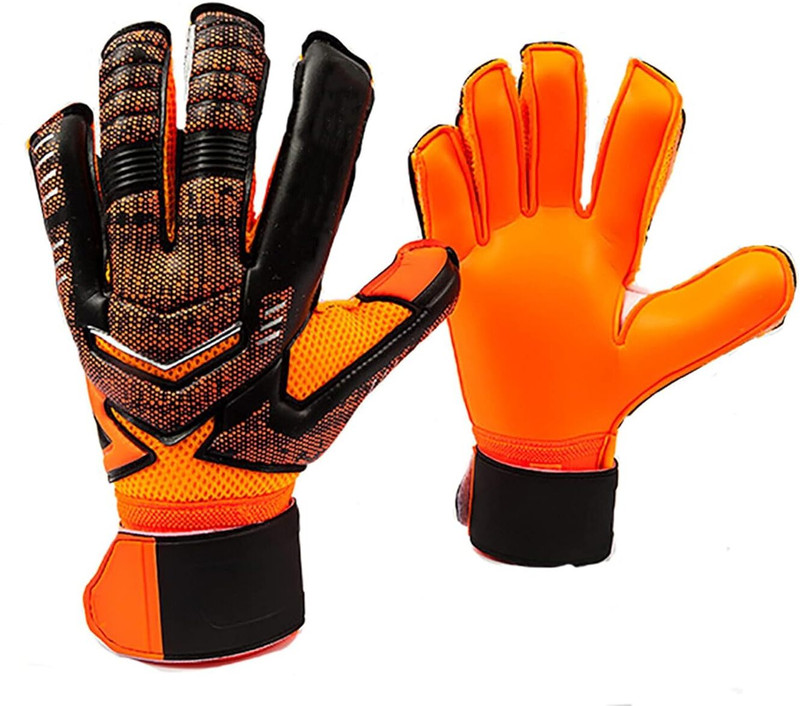 Redoak Football Goalkeeper Gloves with Flexible Finger Guard- Orange - Size 11 Goalkeeping Gloves(Orange)